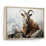 Goat Mountain Majesty - Goat Framed Canvas Art