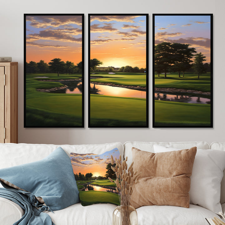 Golf Dawn On The Put II - Multi-Panels