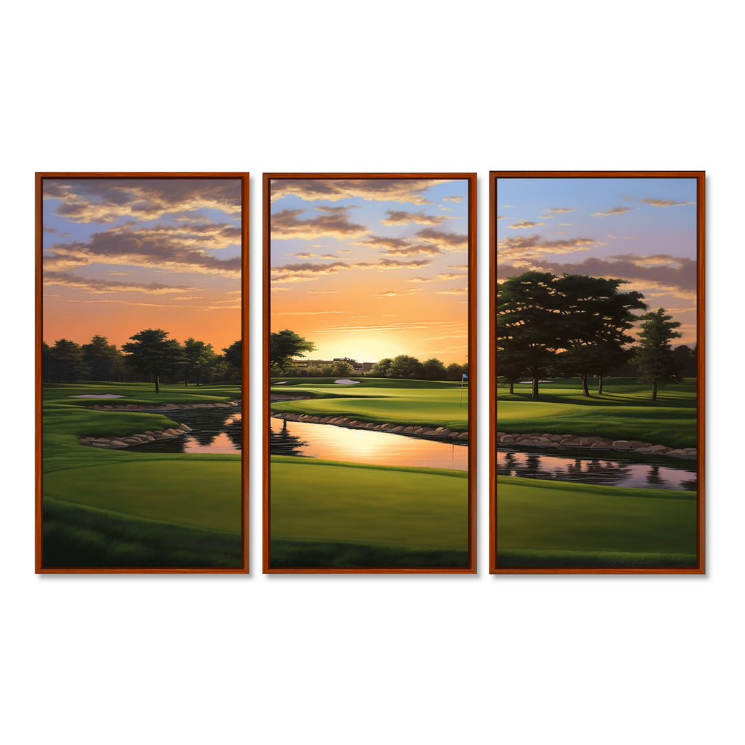 Golf Dawn On The Put II - Multi-Panels