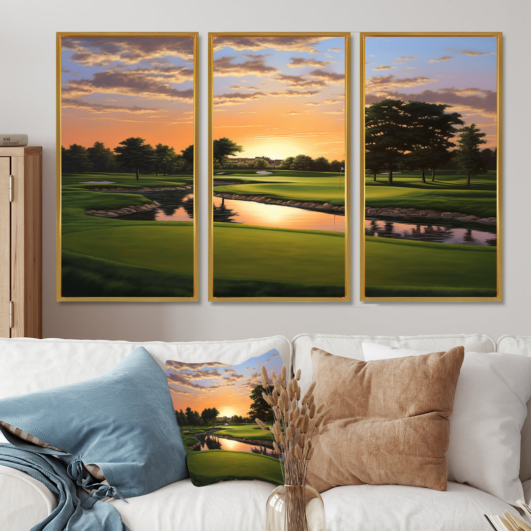 Golf Dawn On The Put II - Multi-Panels