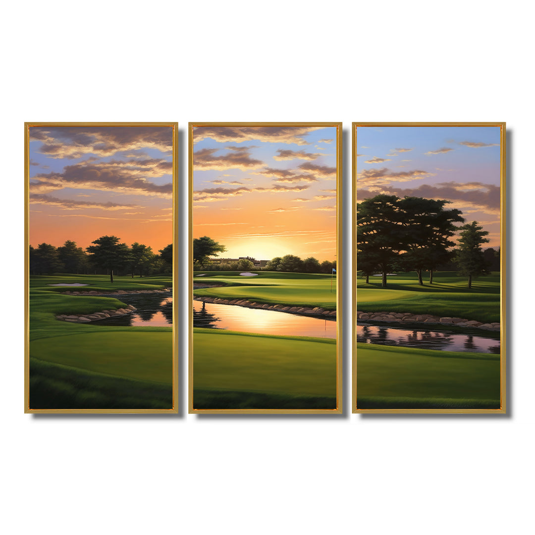 Golf Dawn On The Put II - Multi-Panels