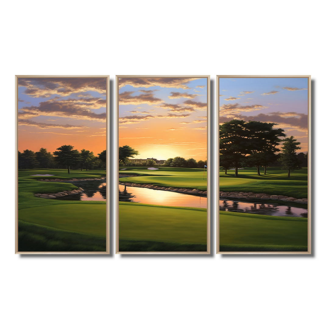 Golf Dawn On The Put II - Multi-Panels