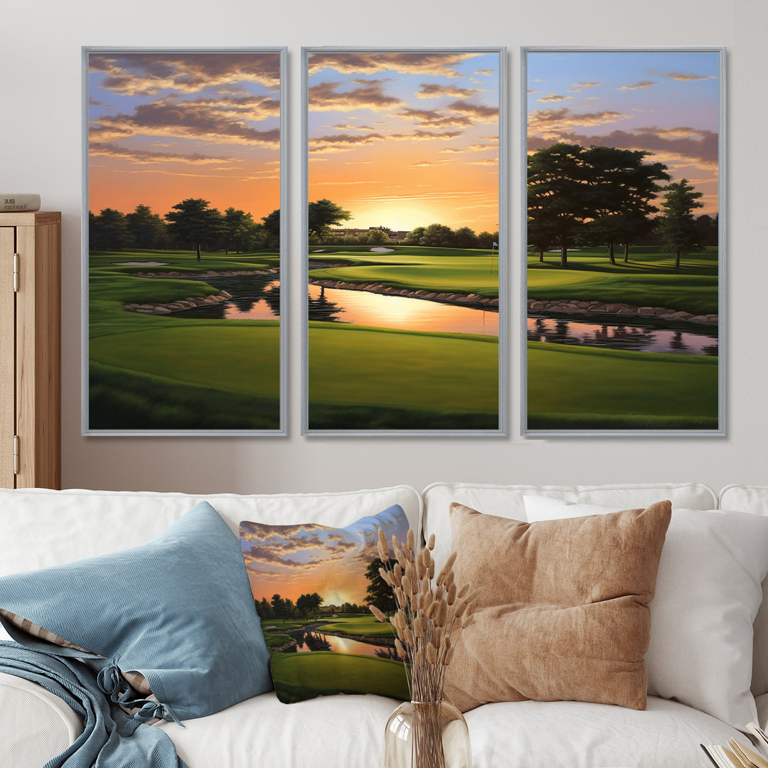 Golf Dawn On The Put II - Multi-Panels