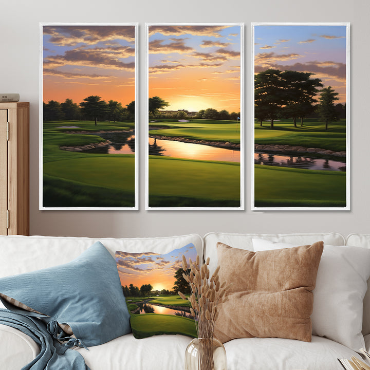 Golf Dawn On The Put II - Multi-Panels