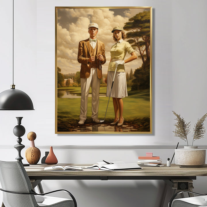 Vintage Timeless Golf - Golf Canvas Wall Art