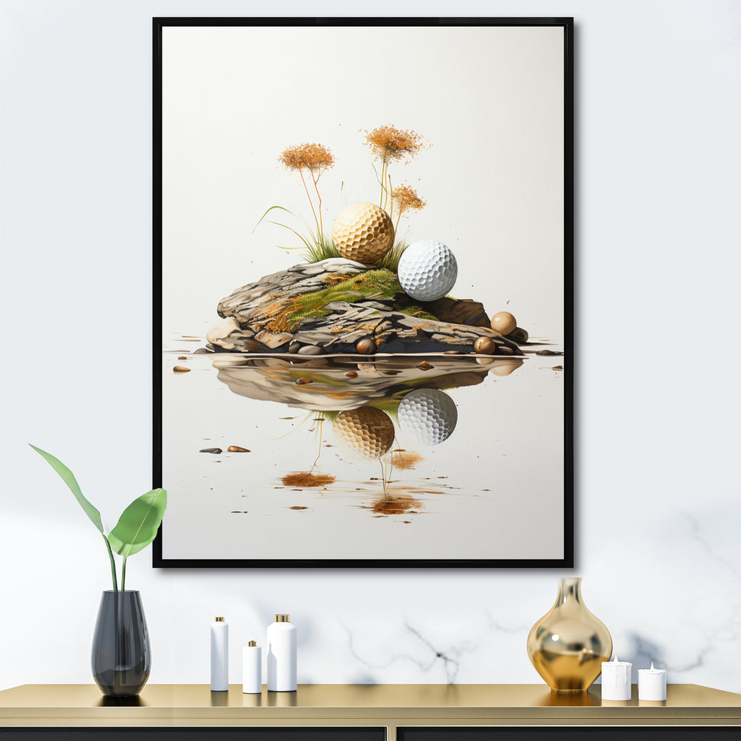 Minimalism Golf Tees I - Golf Canvas Wall Art