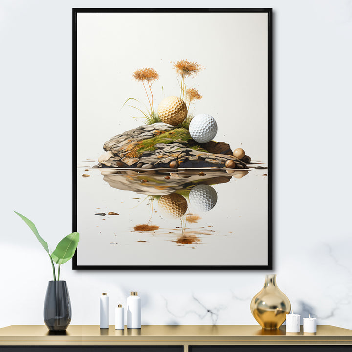 Minimalism Golf Tees I - Golf Canvas Wall Art