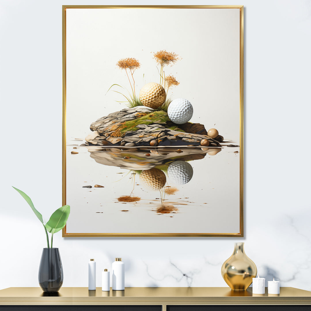Minimalism Golf Tees I - Golf Canvas Wall Art