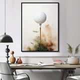 Minimalism Golf Tees IX - Sports Canvas Wall Art