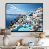 Greece Santorini Dreams I - Landscapes Canvas Wall Art