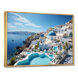 Greece Santorini Dreams I - Landscapes Canvas Wall Art