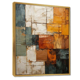 Hardedge Art Earthy Euphony I - Abstract Canvas Wall Art