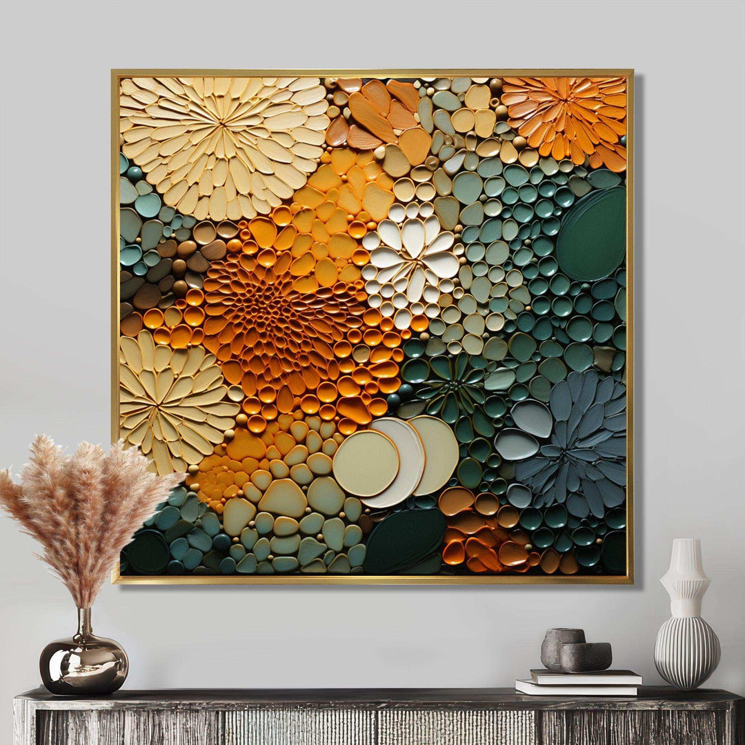 Hardedge Art Earthy Euphony VI - Abstract Canvas Wall Art