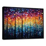 Hardedge Art Sublime Tree Symmetry II - Abstract Canvas Wall Art