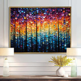 Hardedge Art Sublime Tree Symmetry II - Abstract Canvas Wall Art