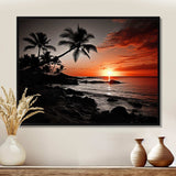 Hawaii Sunset Serenade I - Landscapes Canvas Wall Art