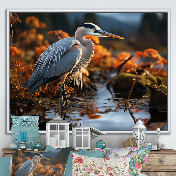 Heron Reflections Of Grace - Heron Home Decor Art