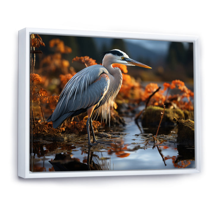Heron Reflections Of Grace - Heron Home Decor Art