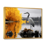 Heron Silent Waters - Heron Bedroom Wall Art
