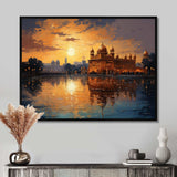 Hinduisim Golden Temple II - Spiritual Canvas Wall Art