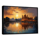 Hinduisim Golden Temple II - Spiritual Canvas Wall Art