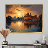 Hinduisim Golden Temple II - Spiritual Canvas Wall Art