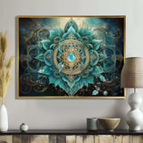 Hinduisim Sacred Om Symbol - Spiritual Canvas Wall Art