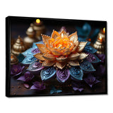 Hinduisim Vibrant Mandala - Spiritual Canvas Wall Art