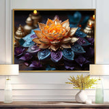 Hinduisim Vibrant Mandala - Spiritual Canvas Wall Art