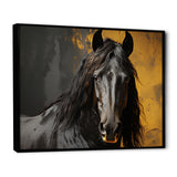 Yellow Horse Bold Elegance - Horse Living Room Wall Art