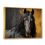 Yellow Horse Bold Elegance - Horse Living Room Wall Art