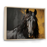 Yellow Horse Bold Elegance - Horse Living Room Wall Art