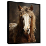 Brown Horse Harmonious Balance - Animals Canvas Wall Art