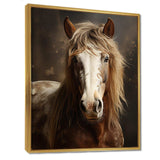 Brown Horse Harmonious Balance - Animals Canvas Wall Art