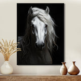 Grey Horse Majestic Monochrome - Horse Home Decor Art