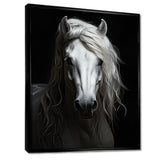 Grey Horse Majestic Monochrome - Horse Home Decor Art