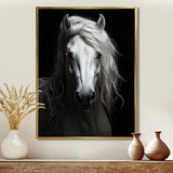 Grey Horse Majestic Monochrome - Horse Home Decor Art