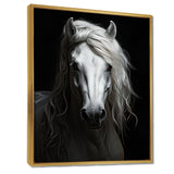 Grey Horse Majestic Monochrome - Horse Home Decor Art
