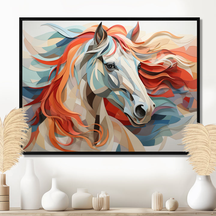 Colorful Horse Spirit Of Equus - Multi-Color Horse Wall Art