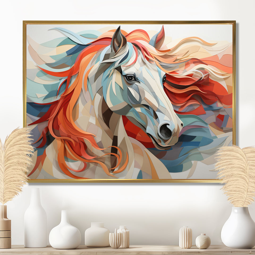 Colorful Horse Spirit Of Equus - Multi-Color Horse Wall Art