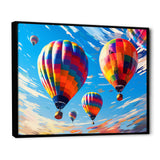 Colorful Hot Air Ballon Chromatic - Hot Air Balloon Canvas Wall Art
