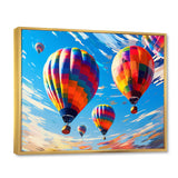 Colorful Hot Air Ballon Chromatic - Hot Air Balloon Canvas Wall Art