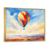 Colorful Hot Air Ballon Impressionistic - Hot Air Balloon Canvas Wall Art