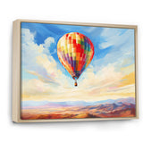 Colorful Hot Air Ballon Impressionistic - Hot Air Balloon Canvas Wall Art
