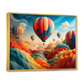 Red Hot Air Ballon I - Hot Air Balloon Canvas Wall Art