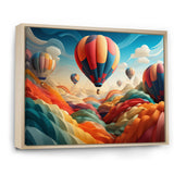 Red Hot Air Ballon I - Hot Air Balloon Canvas Wall Art