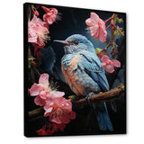Blue Pink Hummingbird Enchanting Hum Pastoral - Hummingbird Wall Decor