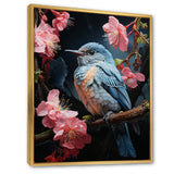 Blue Pink Hummingbird Enchanting Hum Pastoral - Hummingbird Wall Decor