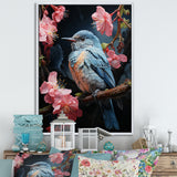 Blue Pink Hummingbird Enchanting Hum Pastoral - Hummingbird Wall Decor