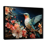 Teal Pink Hummingbird Harmony - Hummingbird Wall Art Prints